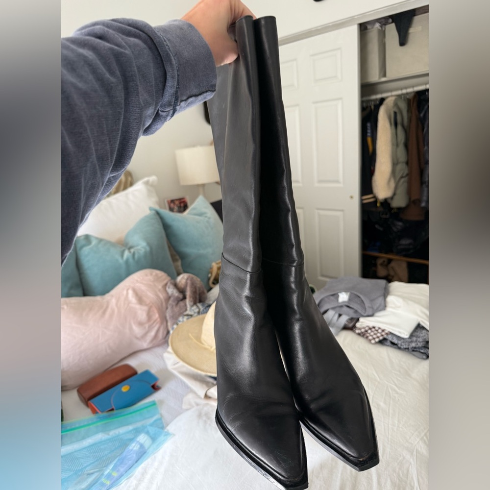 Black Knee-High Boots